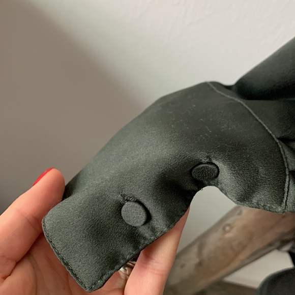 H&M Dark Green Festive Classy Blouse / Size XXS - Picture 10 of 13